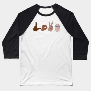 Love American Sign Language Baseball T-Shirt